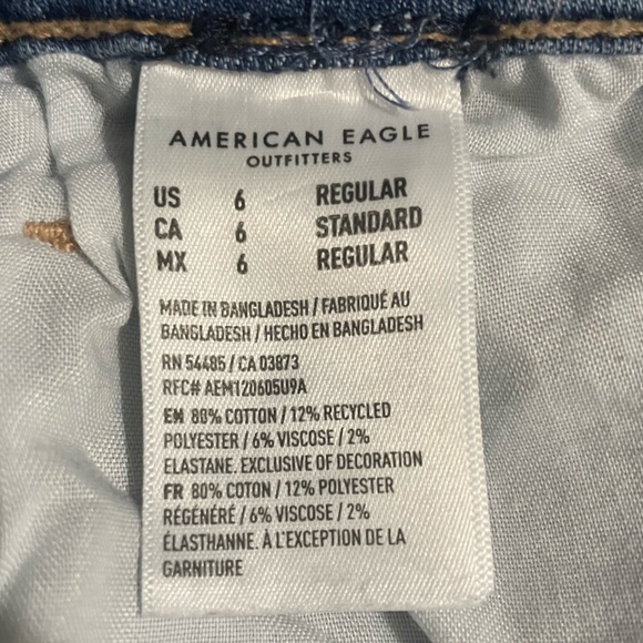 American Eagle, Next Level Stretch, Kick Boot Jeans, Size 6 - Picture 4 of 5